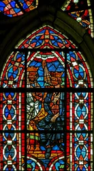 Window depicting the Death of King Agiel by Divine Will