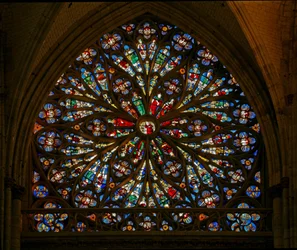 Window depicting the Tree of Jesse (rose window - internal)