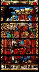 Scene from the story of Joseph: the dream of the baker