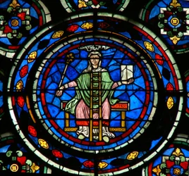 Window depicting the Liberal Arts: Philosophy (mostly modern)