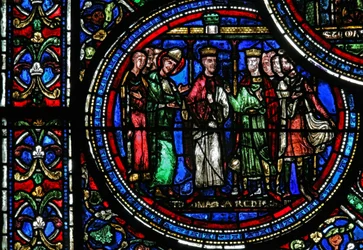 St Thomas Becket with Henry II and Louis VII