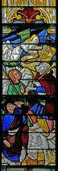 Window depicting the Annunciation to Shepherds