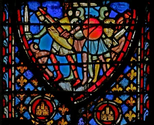 A battle (against the Amalekites?)