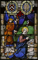 Window w3 depicting the Annunciation