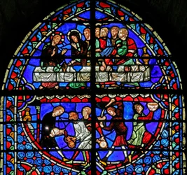 Window depicting the Marriage at Cana