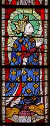 Window depicting St Louis