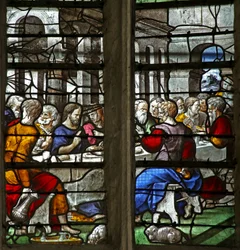 Window depicting the Last Supper