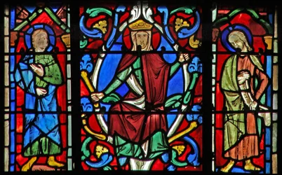 The Tree of Jesse: The Virgin Mary and Two Prophets
