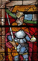 Window depicting Charlemagne
