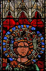 Window depicting Charles (the Fat)