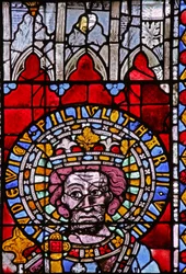 Window depicting Louis, son of Lotharius II