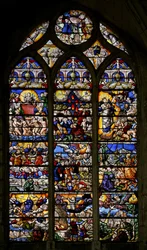 Window w7 depicting the Book of Revelation