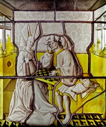 Window w81 Depicting the Chess-Players