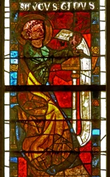 Window w8 depicting St Augustine