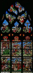 Window depicting St Helen, Constantine and the Triumph of the Cross