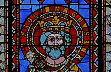 Window depicting Charlemagne