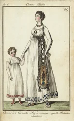 Woman and child with Caracalla haircuts