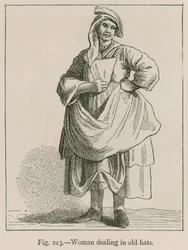 Woman Dealing in Old Hats