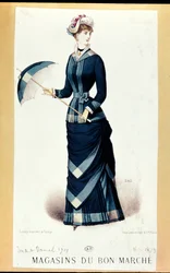 Woman with Umbrella, from Le Bon Marché, 1879