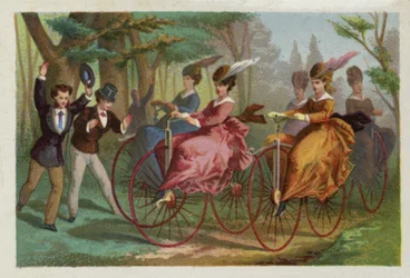 Women Riding Bicycles