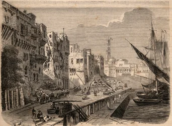 Works performed in Algiers for the construction of the boulevard de l