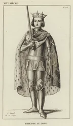 14th Century, Philip the Long (engraving)