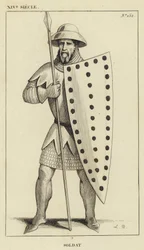 14th Century, Soldier (engraving)