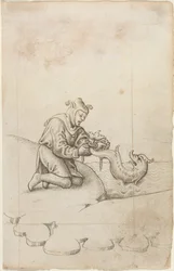 You Are Tying a Dolphin by the Tail [fol. 17 recto], c.1512-1515