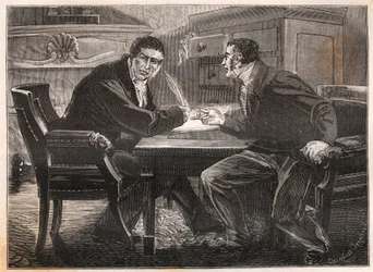 Monarchy of July - ministry of the three days - interview between Andre Dupin (1783-1865) and Jean-Charles Persil (1785-1870) - 1834