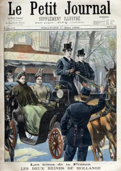 Petit Journal du dimanche 1 mai 1898: Les hotes de la France: les deux queines de Hollande: Emma (2nd wife of King Willem III) (Emma of the Netherlands (1858-1934) et son fille Wilhelmina (1880-1962) - The 2 queens of Holland in France: queen Emma and her 