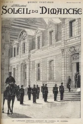 The Dreyfus affair - The captain Alfred Dreyfus leaving the Conseil de guerre - Dreyfus case - Rennes Trial - Alfred Dreyfus leaving the Conseil de guerre (1899) - Le soleil du dimanche of 1899