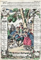 The round of Guilleri. Picture of Epinal of the 19th century