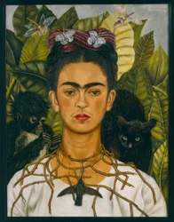 Self-Portrait with Thorn Necklace
