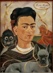 Self-Portrait with Little Monkeys