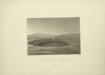 View of the Lake of Guatavita, Drawn by Thibaut, Engraved by Bouquet, Illustration from 