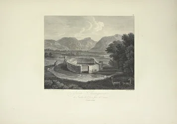 Ynca-Chungana, from the Garden of the Inca near Canar, drawn by Gmelin, engraved by Morel, illustration from 