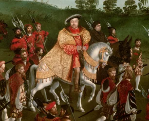 Interview of Francois I and Henry VIII at the Camp of the Golden Sheet on June 7