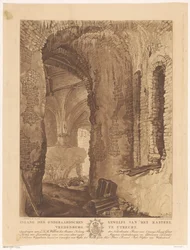 View of the Underground Vault of Vredenburg Castle in Utrecht
