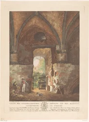 View from the Underground Vault of Vredenburg Castle in Utrecht