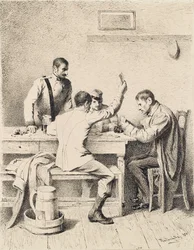 Soldiers Playing Cards