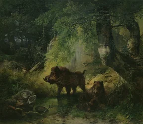Wild Boar and Wolf