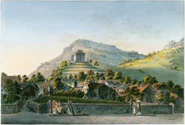 The Hamlet Clarens from the Lake Side