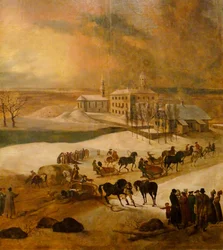 Winter View of Poltsamaa Castle (detail)