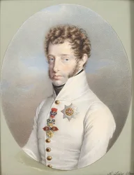 Archduke Ludwig Lithograph Colored