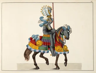 A Knight on His Way to a Tournament, Plate from 