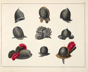 Helmets, plate from 