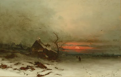 Returning Home at Sunset