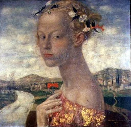 A Maiden with a Red Carnation