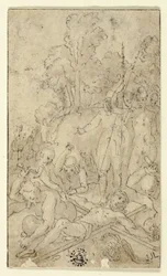 Christ Being Nailed to the Cross