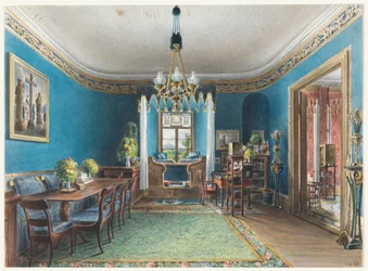 The Blue Room, Schloss Fischbach, 1846